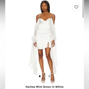 Harlow Mini Dress in white for love and lemons